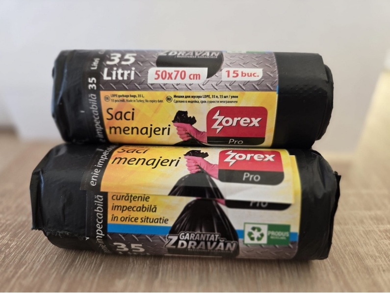 Saci Menajeri 35 Litri. Rolă 15 Bucăți